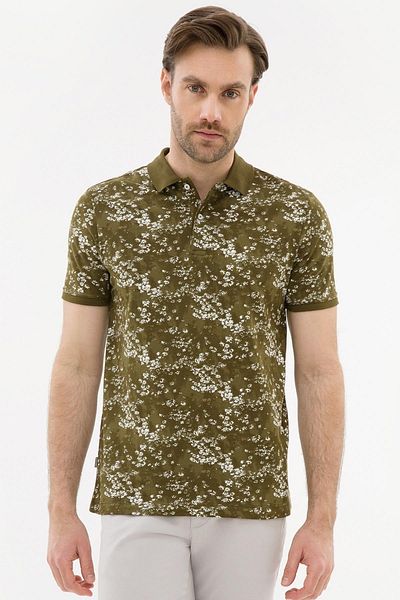 Pierre Cardin Ελαφρύ Χακί Slim Fit Polo T-shirt