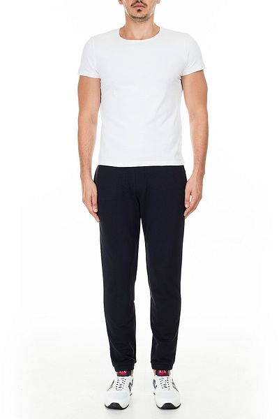 Armani Exchange Navy Blue Men's Sweatpants - Elastic Waist and Leg 8nzp82 Zjh3z 1510