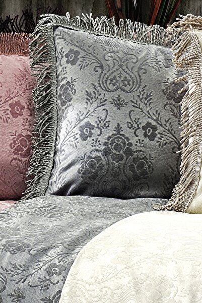 Nazik Home Gray Sultan 4 Season Single Bedspread