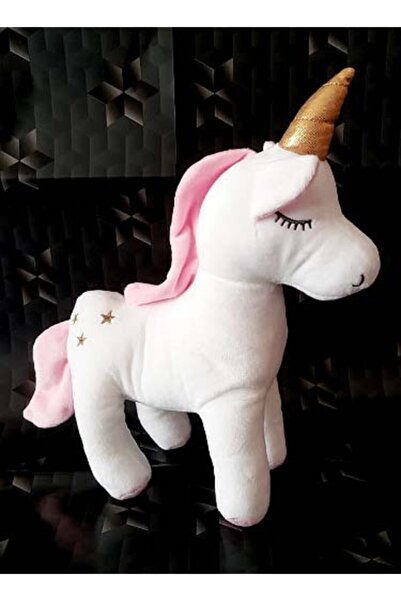SELAY TOYS Peluş 30 Cm Unicorn Boynuzlu At Pony Oyuncak