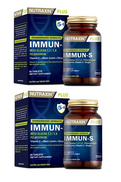 Nutraxin Immun-s Vitamin and Mineral Supplement - 60 Capsules X2 Pieces