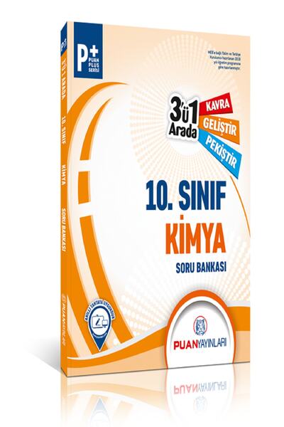 Puan Yayınları Puan 10. Sınıf Kimya 3'ü 1 Arada Soru Bankası