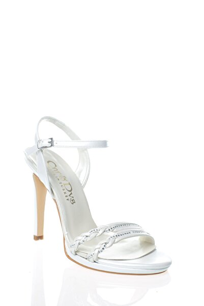 Çnr&Dvs Kadın Sedef Cilt Örgü Taş Abiye Ayakkabı Cnr91086