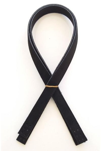 angel çanta aksesuar Μαύρο Suede Faux Leather 80x2 cm Διπλή Λαβή