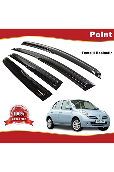 Point Nissan Micra Mügen Cam Rüzgarlığı 2003-2010 Arası 4 Lü Takım