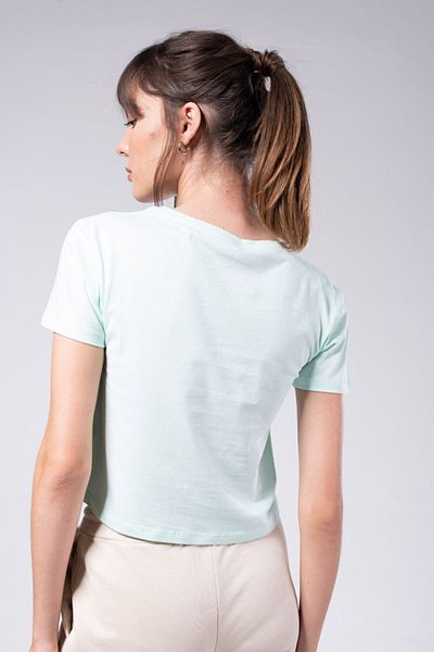 IAMNOTBASIC Women's Mint Green Crop T-Shirt