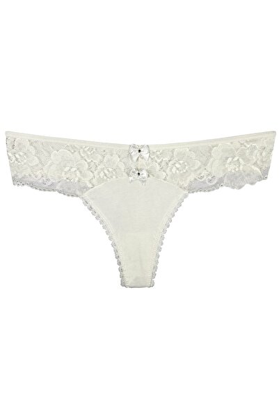 CottonStar Kadın Dantelli Taşlı String / Tanga 5'li Mix Paket