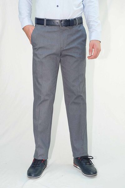 Bomonti Men's Gray Classic Trousers