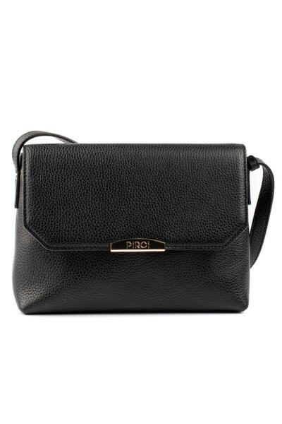 PİRCİ Lucia Deri Kadın Çapraz Çanta Siyah