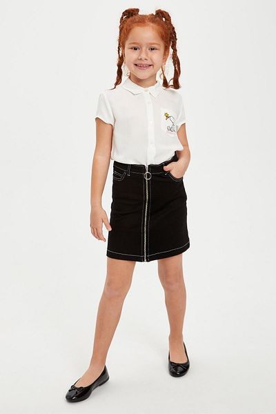 DeFacto Girl's Snoopy Licensed Regular Fit Short Sleeve Shirt R4644A620SP