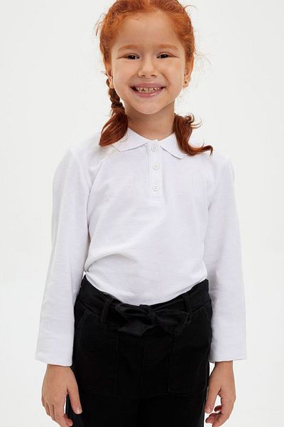 DeFacto Tricou polo cu mânecă lungă pentru fetiță