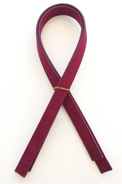 angel çanta aksesuar 70x2cm Σουέντ Συνθετικό Δέρμα Βουργουνδίας Διπλή Λαβή