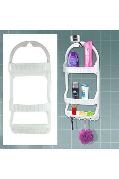 Carneil Shampoo Holder Shower Caddy with Double Suction Cups That Can Be Hung in the Shower