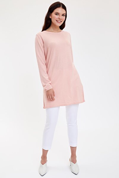 DeFacto Γυναικείο μπορντό πλεκτό εξαιρετικά μαλακό τουνίκ H3431AZ19WN