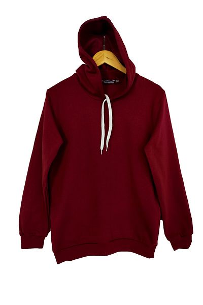 Raf Coll Hanorac cu glugă unisex roșu Claret Basic