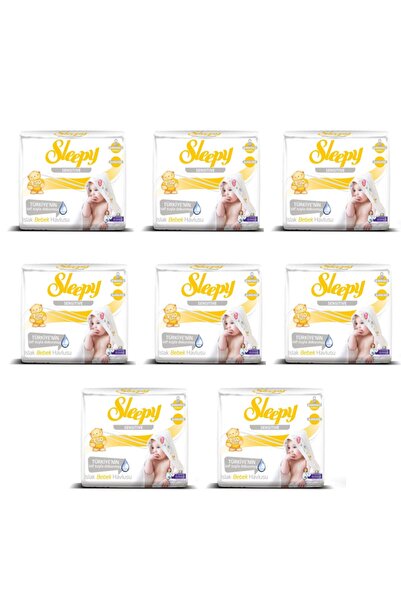 Sleepy Sensitive Wet Wipes Towel 3*50 Li 8 Pack 1200 Uses