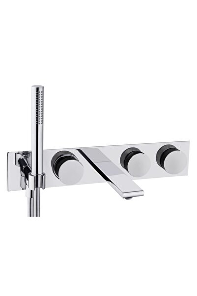 Artema A4231758 صنبور حمام مدمج ميموريا كروم-أسود