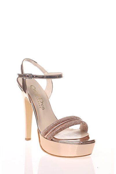 Çnr&Dvs Kadın Rose Ayna Double Taş  Abiye Ayakkabı Cnr93085