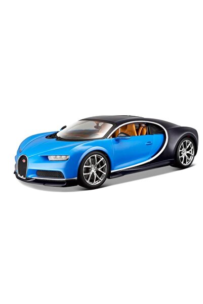 WELLY Bugatti Chiron Mavi 1:24 Ölçek Metal Model Garaj 2021