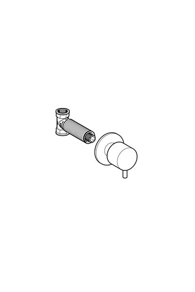 Geberit 616.004.21.1 Model Gray Built-In Stop Valve Faucet