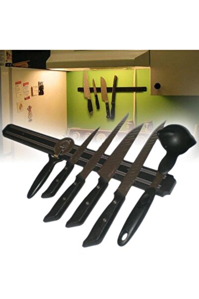 Carneil Duvara Monteli Mıknatıslı Bıçak Çatal Kaşık Askısı 33 Cm Asorti