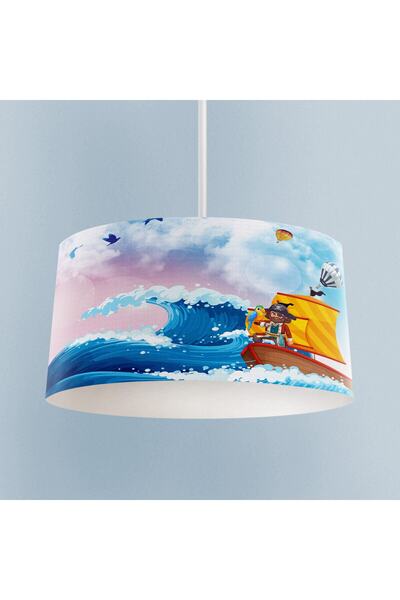 MEKTA HOME Pirate Sailor Blue Patterned Chandelier