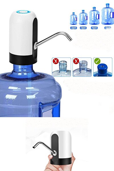 QNİAY Şarjlı Elektrikli Orjinal Otomatik Damacana Pompası Su Pompası