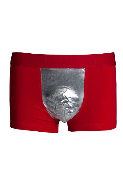 COTBOXER Men's Red Fancy Boxers - with Lame