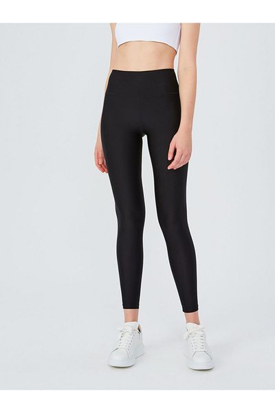 UP&FIT High Waist Shiny Leggings Black