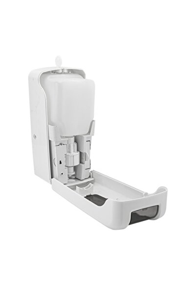 Flosoft Beyaz Fotoselli Sıvı Sabunluk 1000 ml Adaptörsüz Kızıl Ötesi Sensör Sıvı Sabunluk