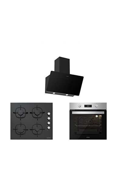 Silverline Inox Cam Ankastre Set(3457 Soho 60+CS5335B01+BO6504X01)