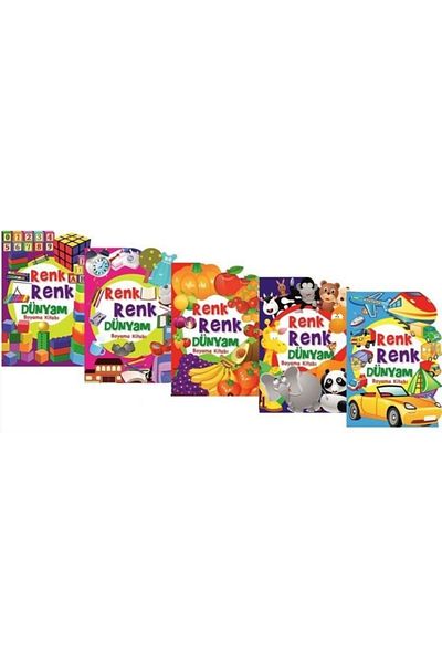 Ema Çocuk Color Color My World Coloring Book Set - 5 Books