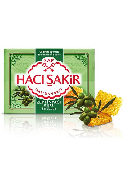 Hacı Şakir Olive Oil Honey Bath Soap 4x150 Gr