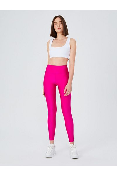 UP&FIT High Waist Shiny Tights Pink