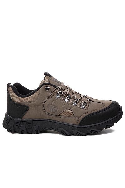 TRENDYSHOES Ανδρικά χειμερινά αθλητικά παπούτσια σε μπεζ αντιολισθητική σόλα 100100161
