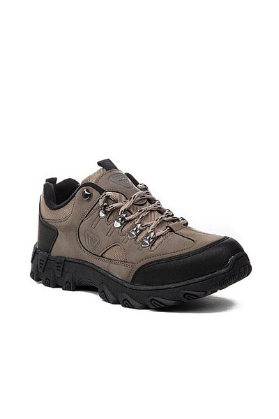 TRENDYSHOES Ανδρικά χειμερινά αθλητικά παπούτσια σε μπεζ αντιολισθητική σόλα 100100161