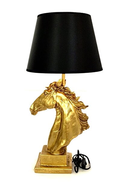 By Ari Ev Dekorasyon At Figürlü Gold Abajur