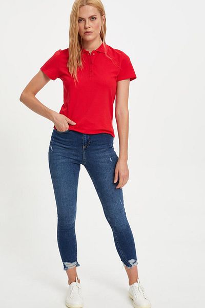 DeFacto Tricou Polo de damă - I1078AZ.19SP.NM13 Model de bază