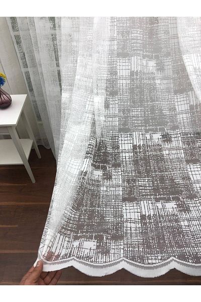 Esse Home Sport Pattern Lace Tulle Curtain, 250x260, Sparse Pleat, 1/2