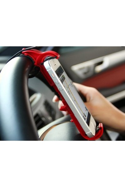 Bidolustore Red Steering Wheel Phone Stabilizer