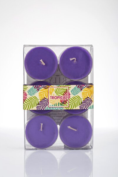 Missi 6 Lı Mor Tealıght Mum Seti