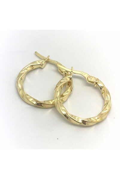 Erer Gümüş Gümüş 1.7 Cm Lik Burgu Gümüş Halka Küpe Dy98e6