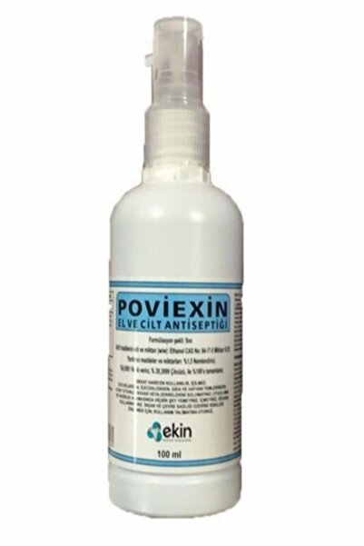 Ekin Poviexin El ve Cilt Antiseptiği Dezenfektanı 100 ml 2 Adet