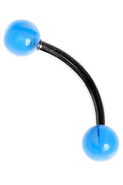 Rouge Moulin Curved Barbel - 316 L Bioplast Piercing Bar