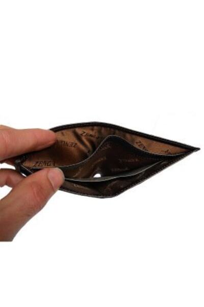 Zenga Men's Red Original Leather Wallet Thin 708-4