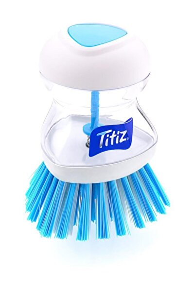 rennway White Detergent Bowl Dish Brush