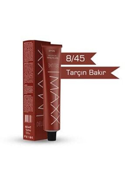 MAXX DELUXE 8/45 Tarçın Bakır Krem Saç Boyası 60 ml