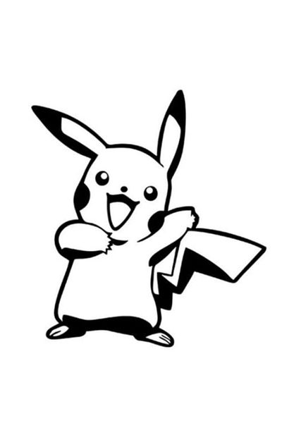 ECELUXE 24 cm Pikachu Sticker Auto Car Paste