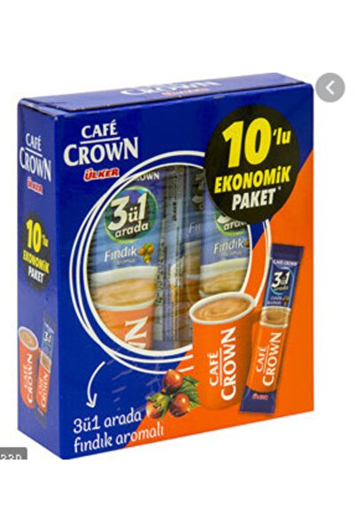 Cafe Crown Ülker 3'ü 1 Arada Fındık Aromalı 10'lu