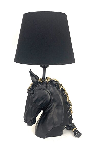 By Ari Ev Dekorasyon Siyah Gold At Abajur